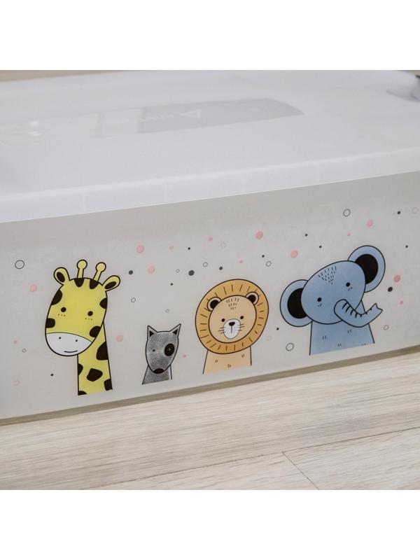 Мегабокс детский на колёсиках, 32 л, цвет МИКС