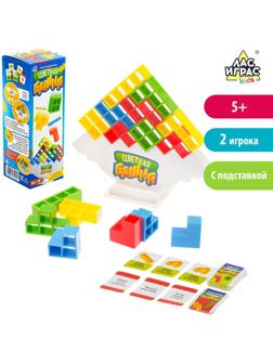 Настольная игра на аккуратность «Цветная башня»