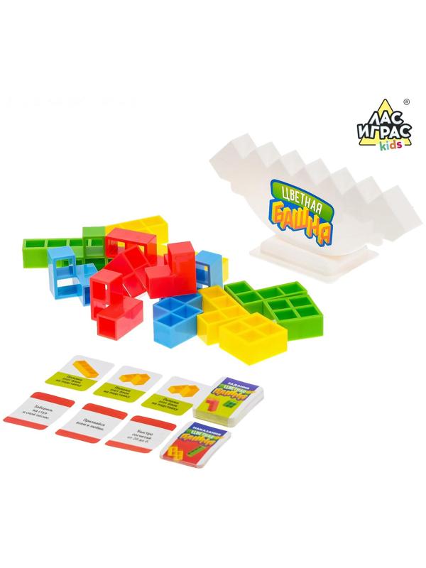 Настольная игра на аккуратность «Цветная башня»