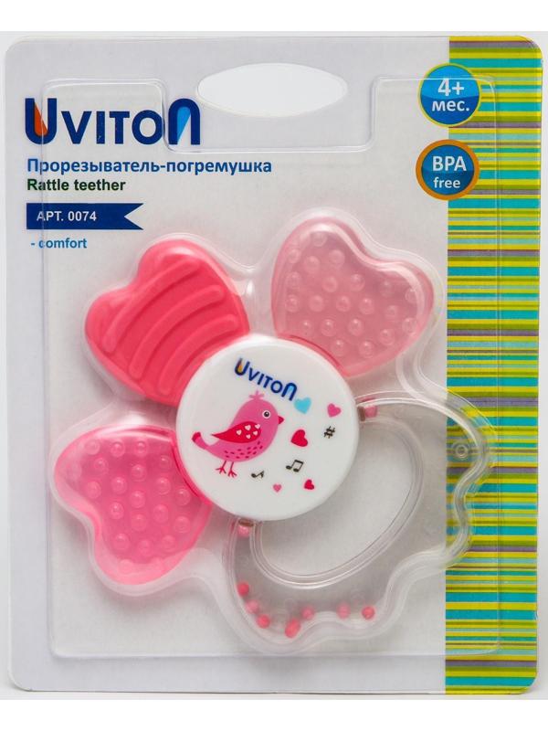 Прорезыватель-погремушка «Лепесток», цвет МИКС