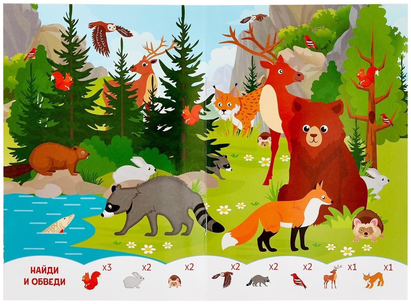 Набор книг с маркерами «Напиши и сотри. Животные» 2 шт. по 12 стр.