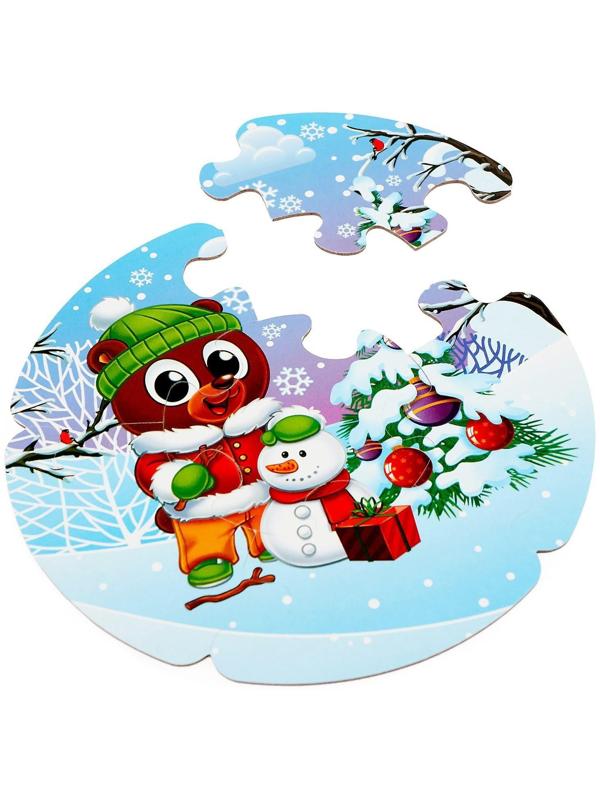 Пазлы- лото «Времена года», 5 пазлов, 30 элементов