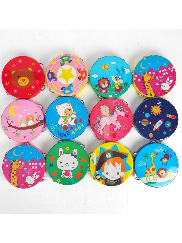 Бубен большой, цвет МИКС, 20×20×4,5 см