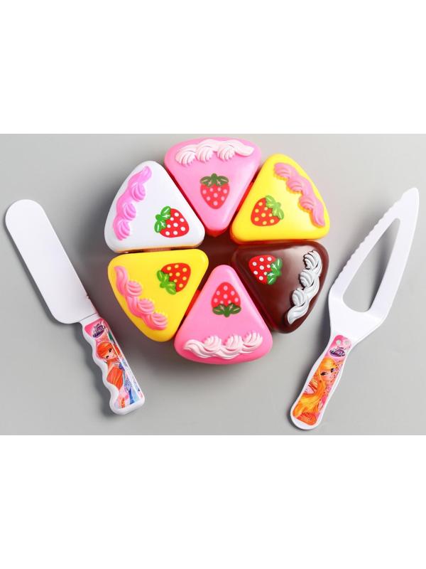 Набор игровой «Чаепитите», феи WINX, тортик и 2 столовых прибора, с книгой рецептов