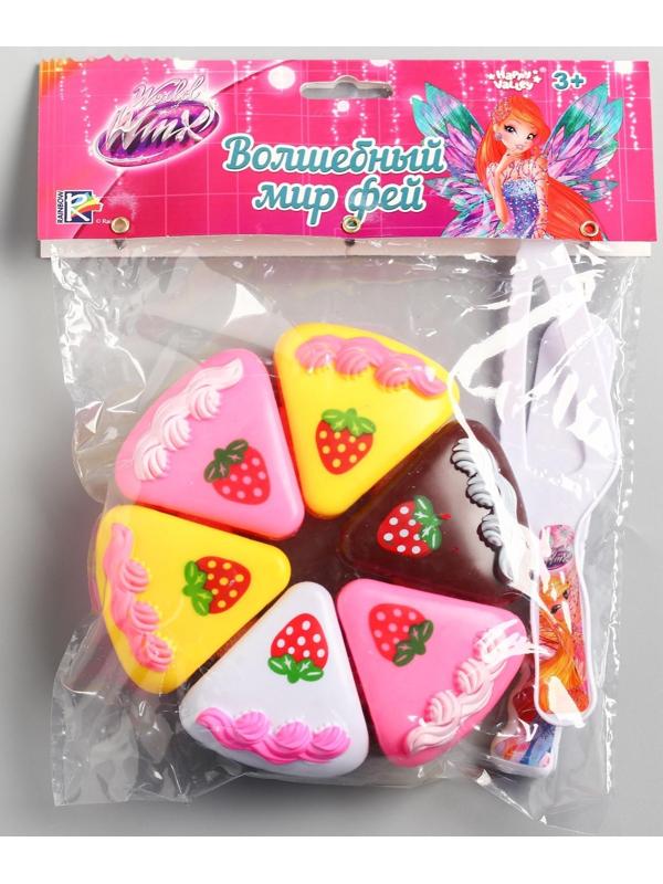 Набор игровой «Чаепитите», феи WINX, тортик и 2 столовых прибора, с книгой рецептов