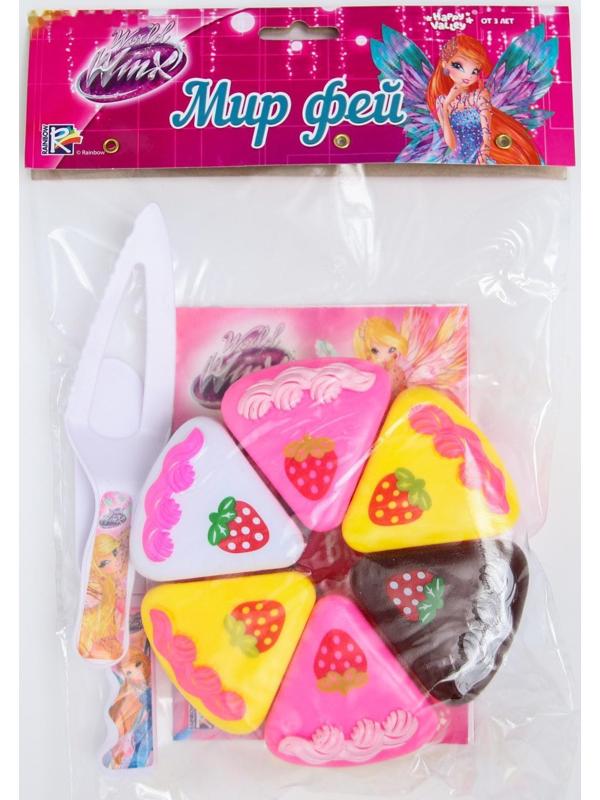 Набор игровой «Чаепитите», феи WINX, тортик и 2 столовых прибора, с книгой рецептов