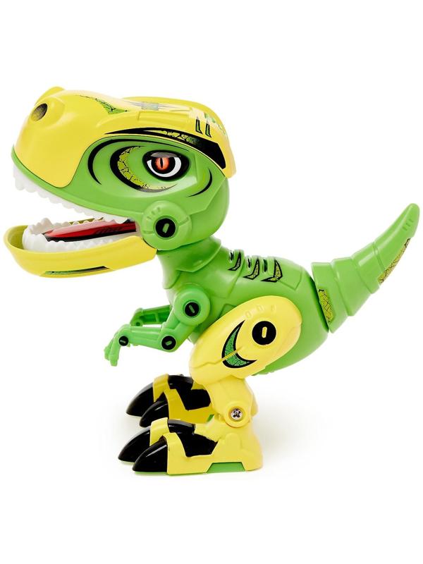 Робот «Минизаврик», реагирует на прикосновение, световые и звуковые эффекты, цвета МИКС