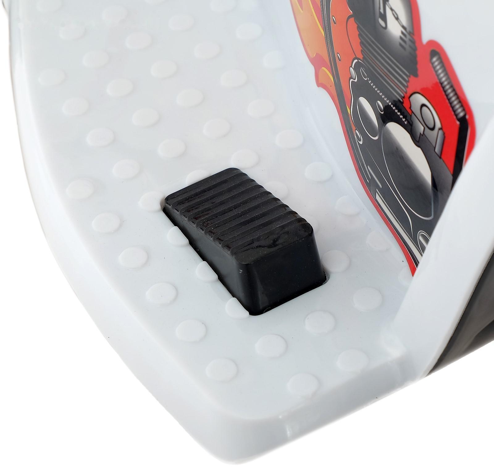 Электромобиль «Чоппер», с аккумулятором, световые и звуковые эффекты, цвет белый