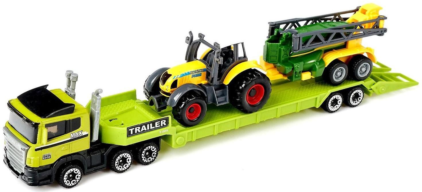 Грузовик металлический «Ферма» с трактором, МИКС