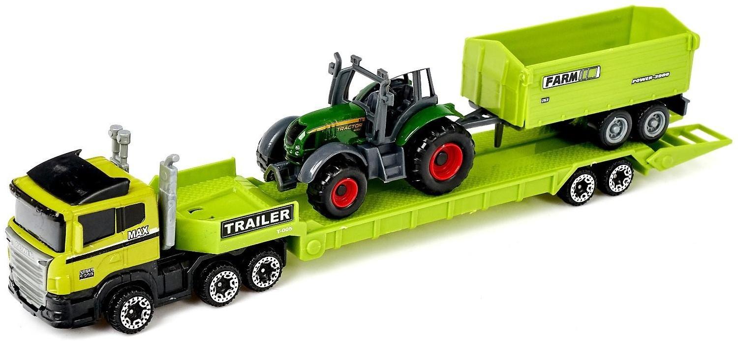Грузовик металлический «Ферма» с трактором, МИКС