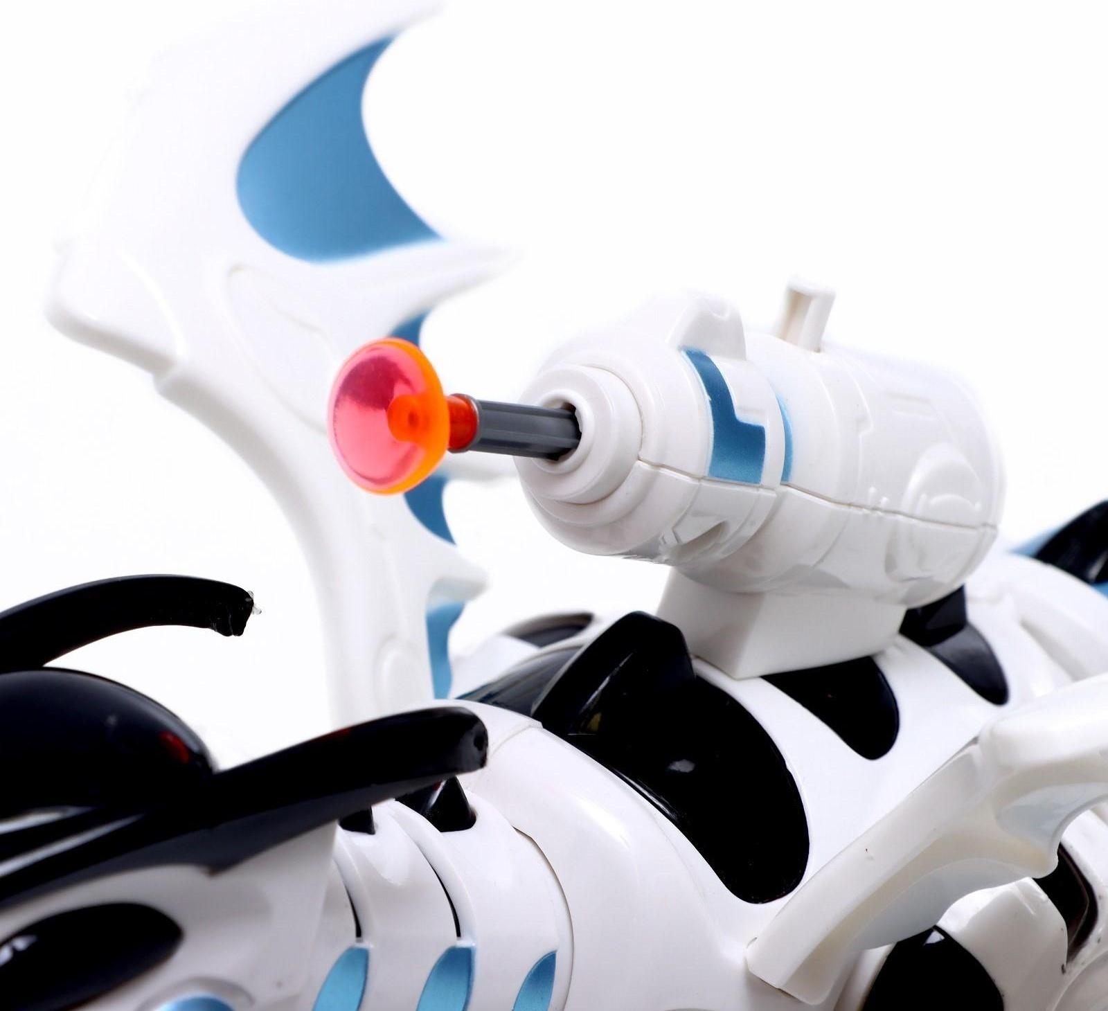 Робот-игрушка Iq Bot «Динозавр тиранобот», стреляет, свет, звук, работает от батареек