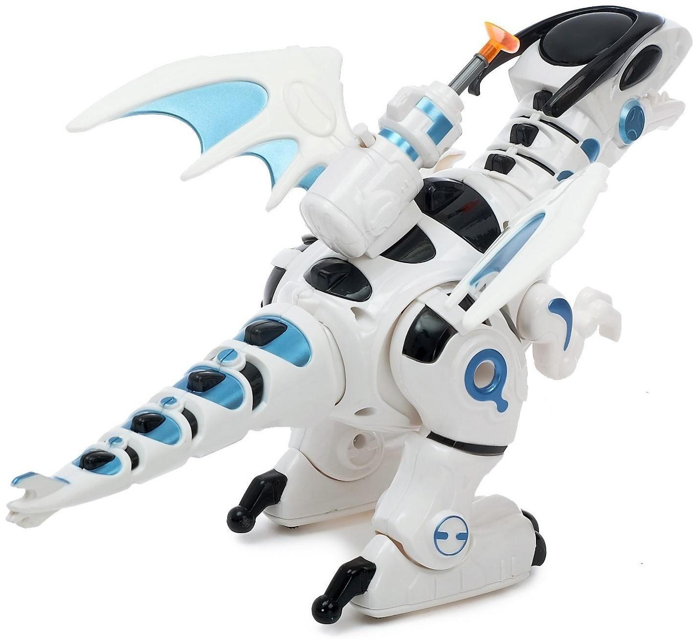 Робот-игрушка Iq Bot «Динозавр тиранобот», стреляет, свет, звук, работает от батареек