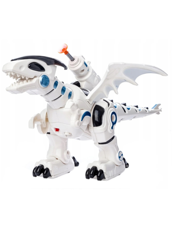 Робот-игрушка Iq Bot «Динозавр тиранобот», стреляет, свет, звук, работает от батареек