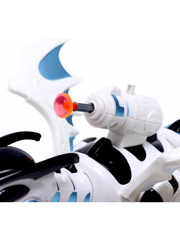 Робот-игрушка Iq Bot «Динозавр тиранобот», стреляет, свет, звук, работает от батареек