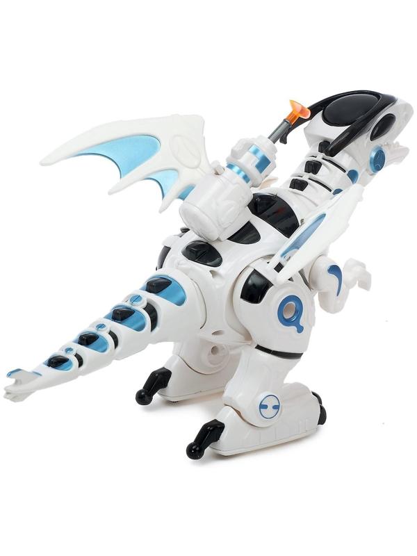 Робот-игрушка Iq Bot «Динозавр тиранобот», стреляет, свет, звук, работает от батареек