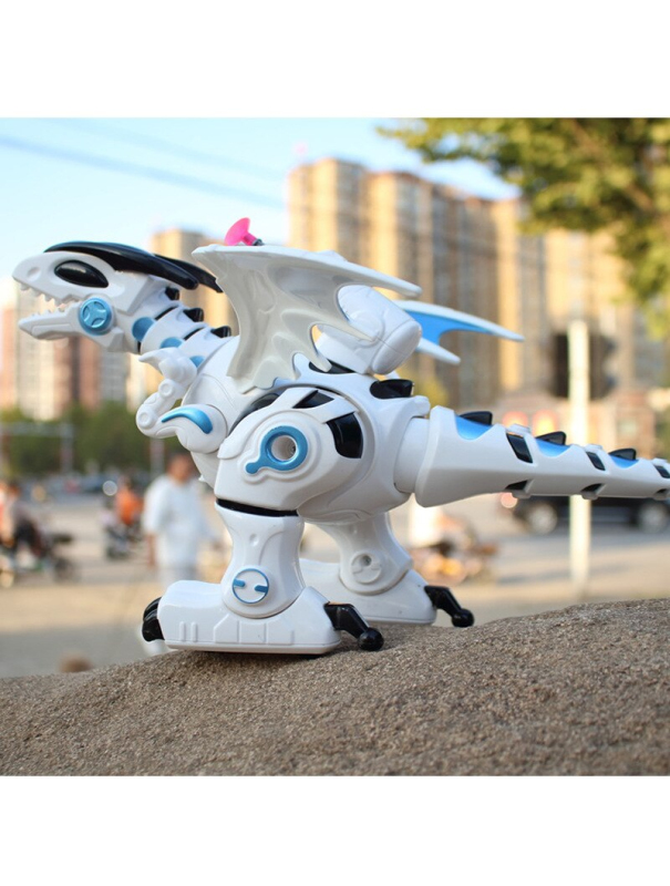 Робот-игрушка Iq Bot «Динозавр тиранобот», стреляет, свет, звук, работает от батареек