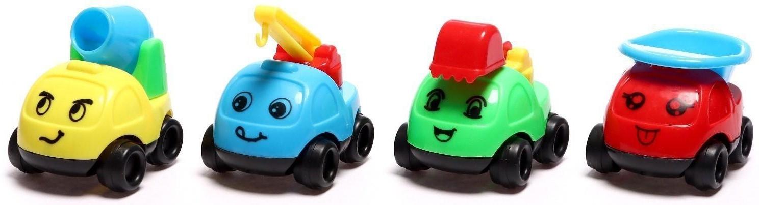 Машинки детские, набор 4 шт., МИКС
