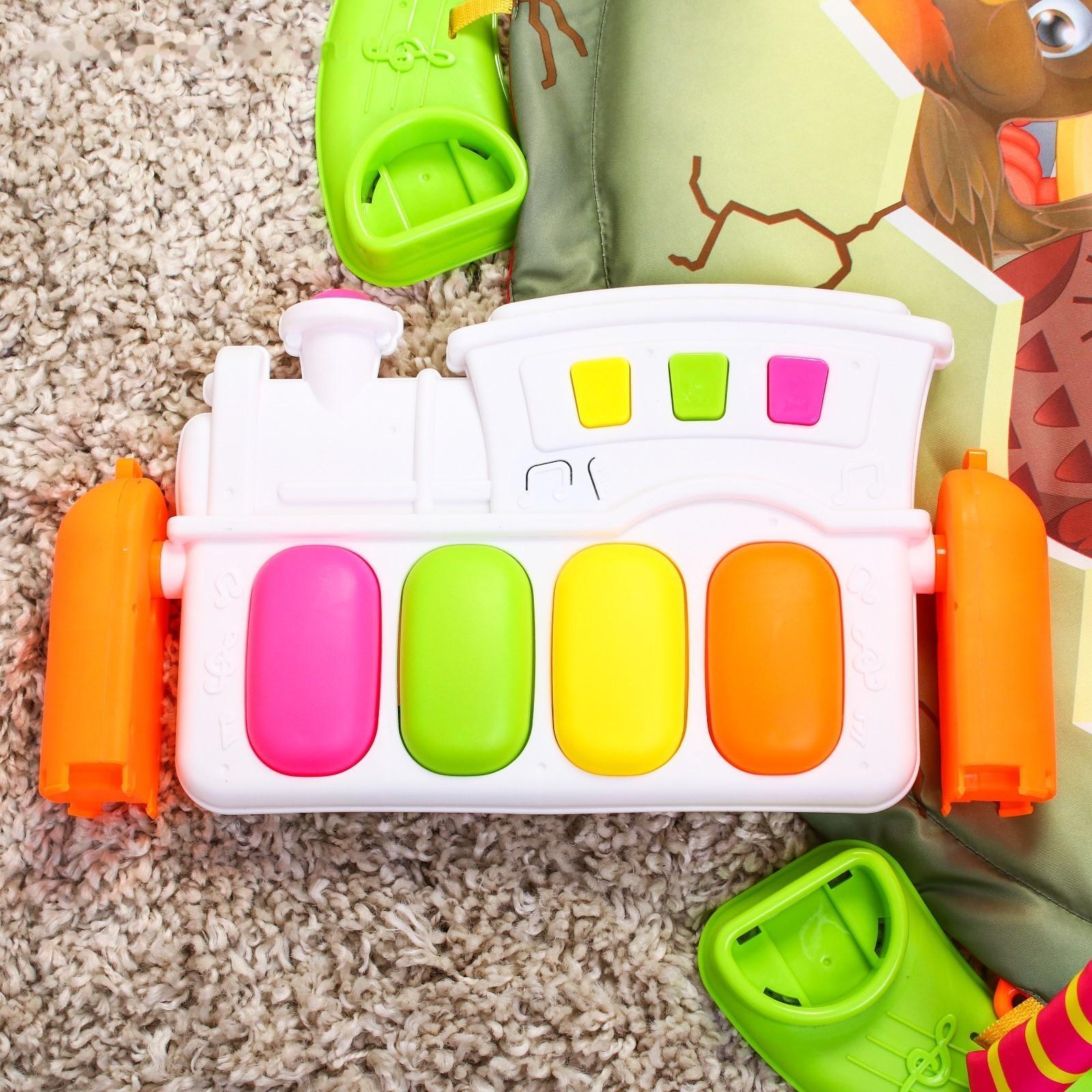 Развивающий коврик «Сказочные птицы», с пианино, р -р 85х85х0,5 см.