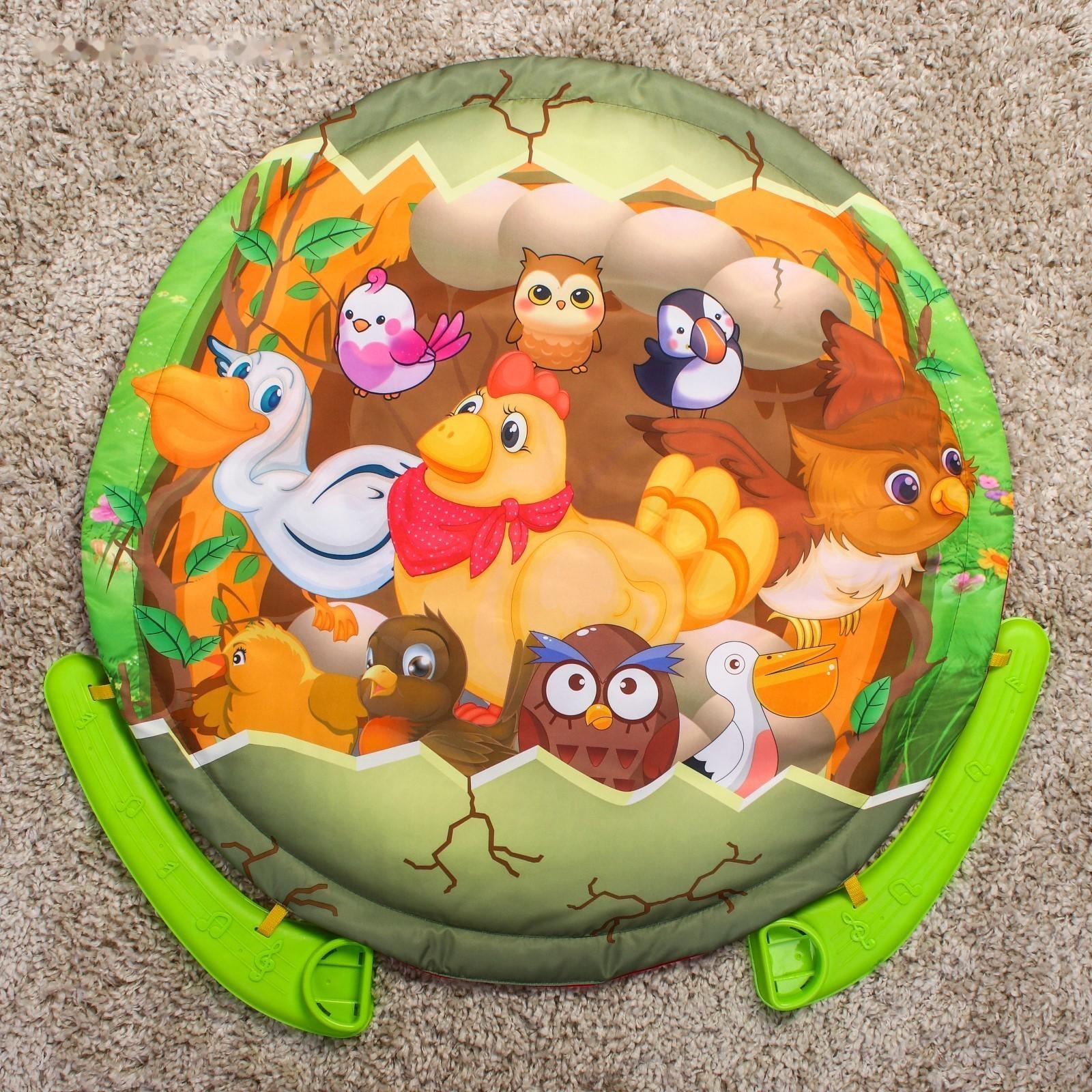 Развивающий коврик «Сказочные птицы», с пианино, р -р 85х85х0,5 см.