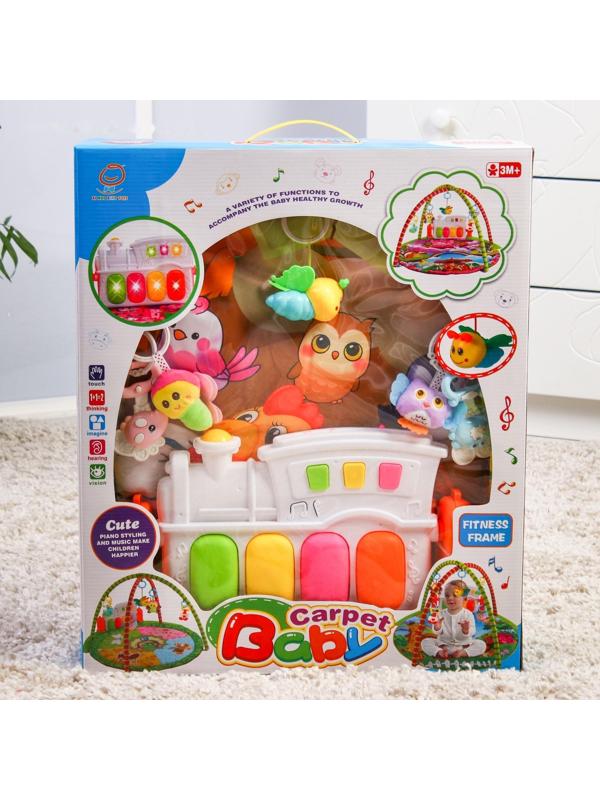 Развивающий коврик «Сказочные птицы», с пианино, р -р 85х85х0,5 см.