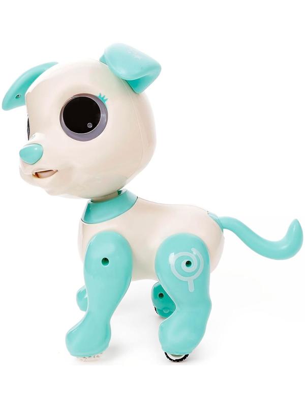 Робот-собака Woow Toys «Питомец: Щенок», радиоуправляемый, интерактивный, Бработает от аккумулятора / Бирюзовый