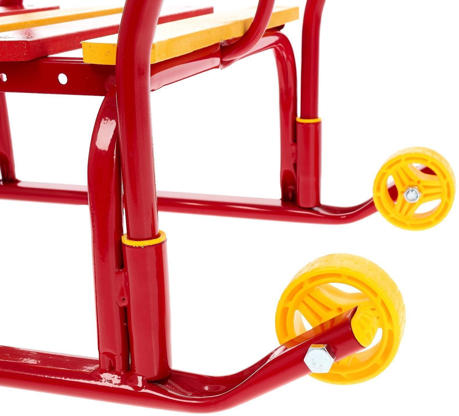 Санки «Тимка 3К», цвет красный