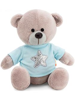 Мягкая игрушка «Медведь Топтыжкин», звезда, цвет серый, 17 см
