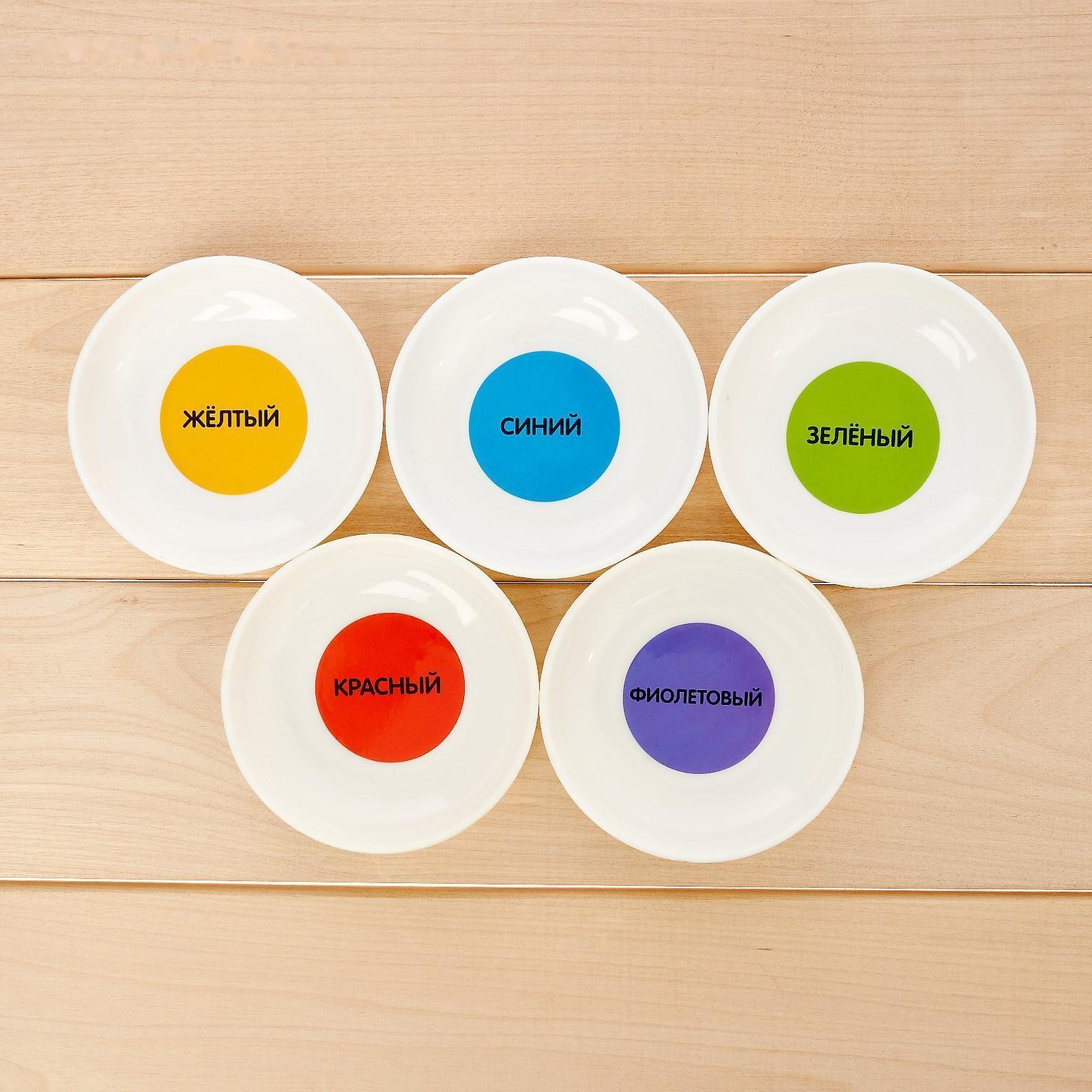 Набор-сортер «Накорми пингвина», тарелочки, пинцет, рыбки, пингвины, по методике Монтессори