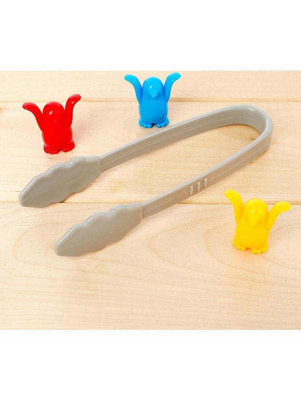 Набор-сортер «Накорми пингвина», тарелочки, пинцет, рыбки, пингвины, по методике Монтессори