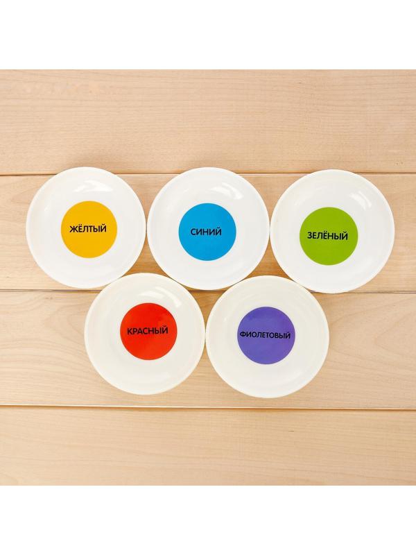 Набор-сортер «Накорми пингвина», тарелочки, пинцет, рыбки, пингвины, по методике Монтессори