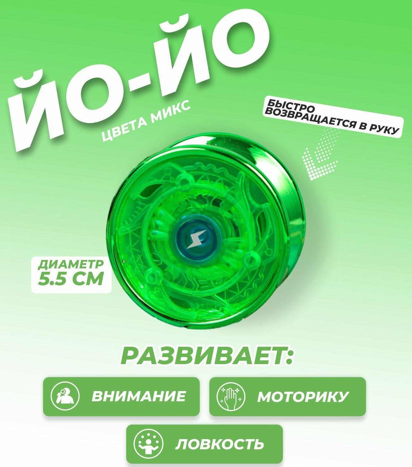 Йо-Йо «Блеск», цвета микс, 1 шт., 4620697