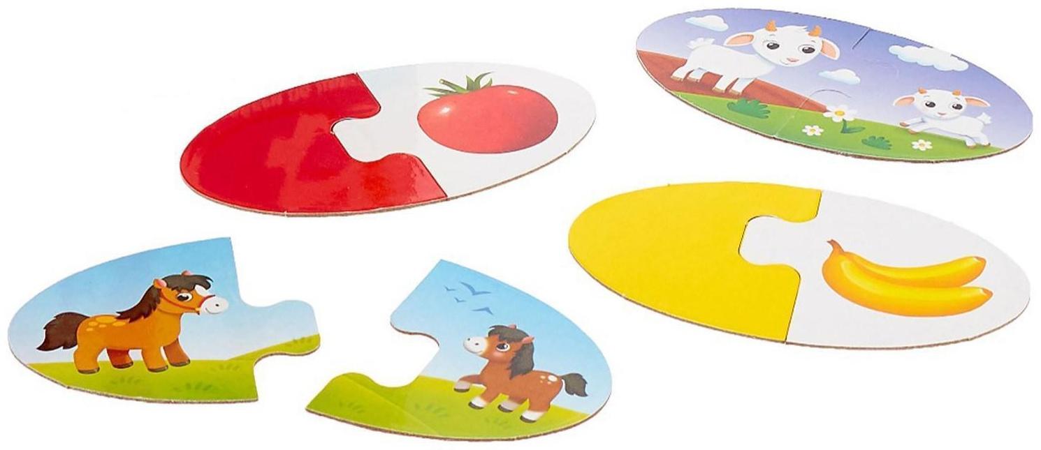 Парные пазлы IQ «Мамы и малыши», 24 детали