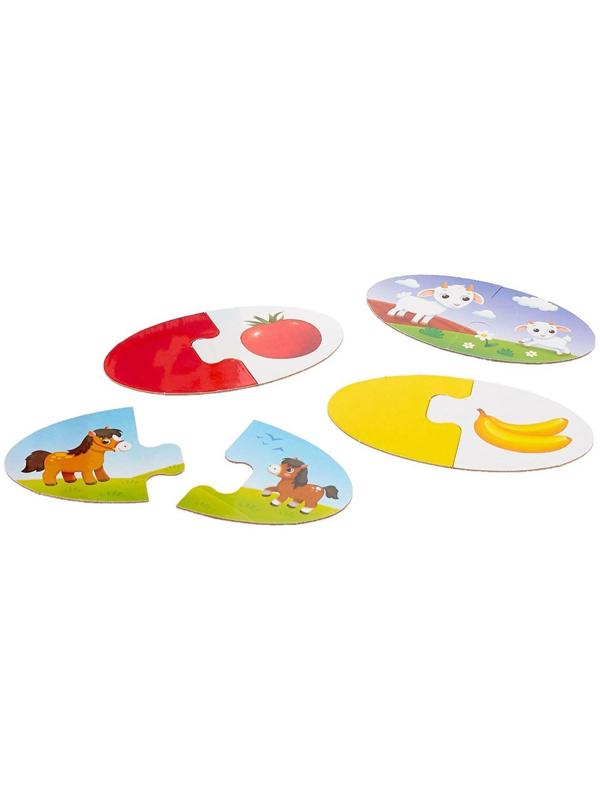 Парные пазлы IQ «Мамы и малыши», 24 детали