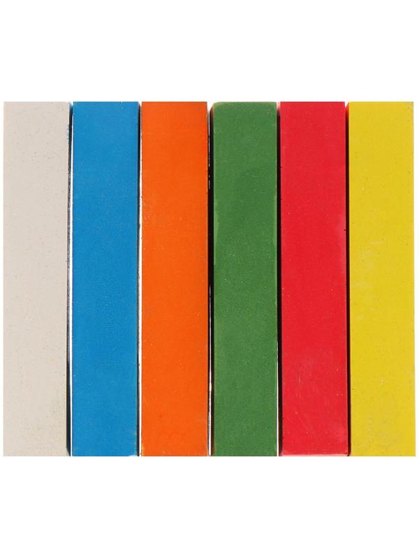 Мелки цветные для асфальта 6 штук 