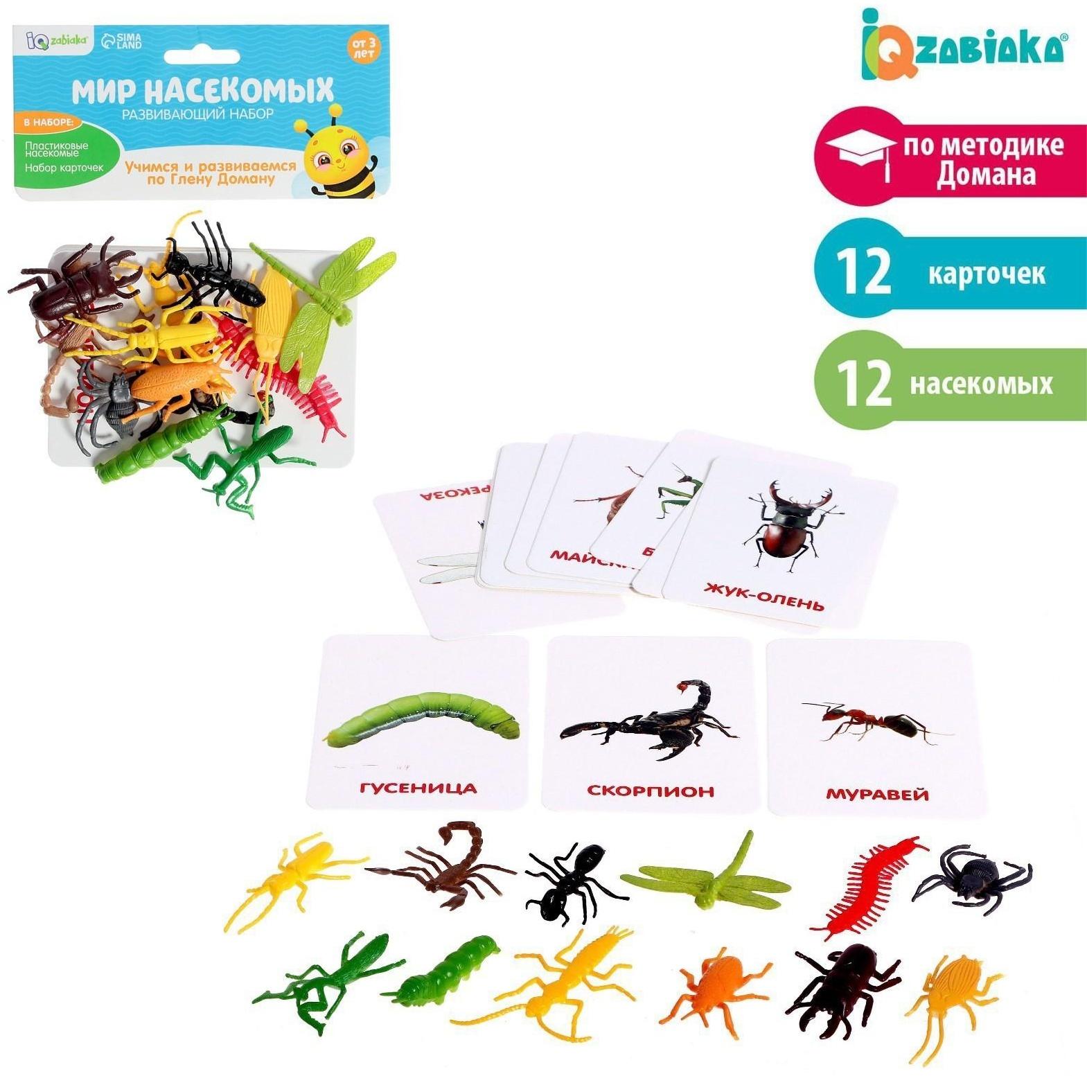 Развивающий набор с карточками «Мир насекомых», по методике Домана