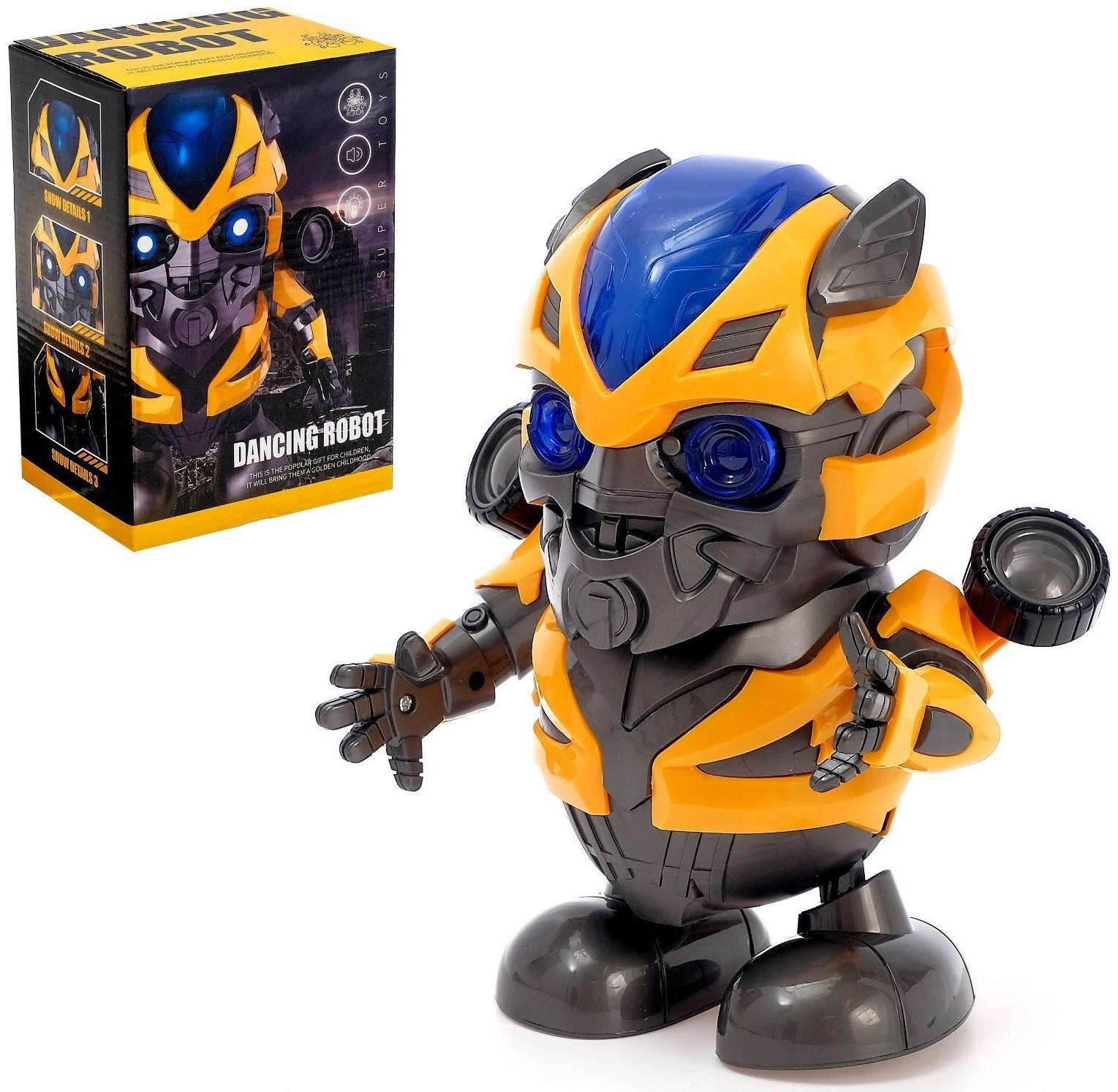 Робот «Танцующий автобот», световые и звуковые эффекты, работает от батареек