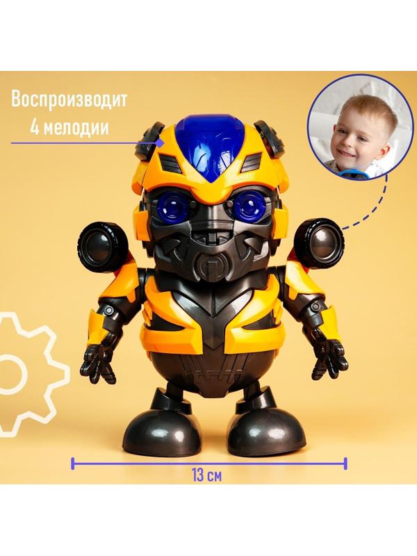 Робот «Танцующий автобот», световые и звуковые эффекты, работает от батареек