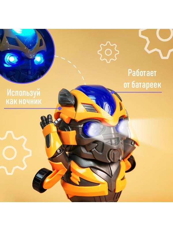 Робот «Танцующий автобот», световые и звуковые эффекты, работает от батареек