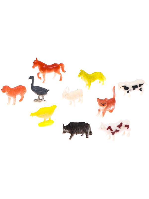 Развивающий набор фигурок для детей «Домашние животные» с карточками, по методике Домана