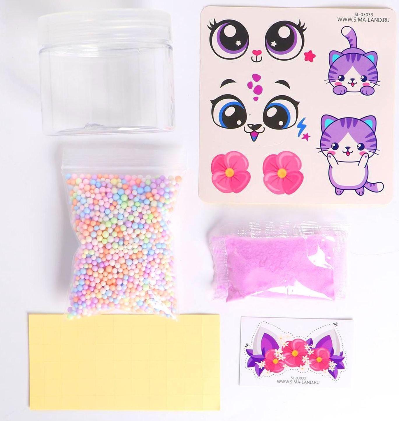 Слайм своими руками «Милая кисуля»