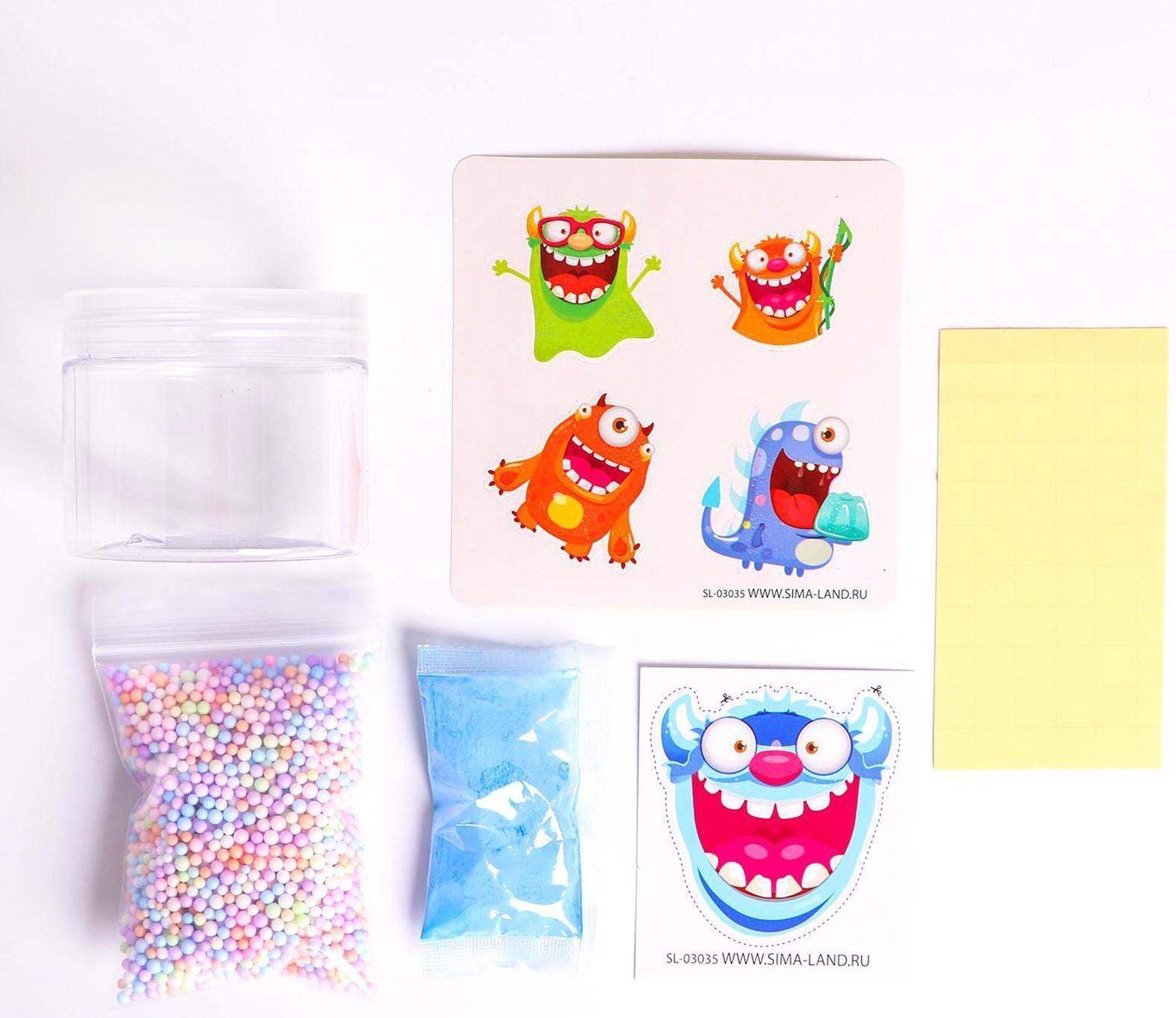 Слайм своими руками «Смешные монстрики»