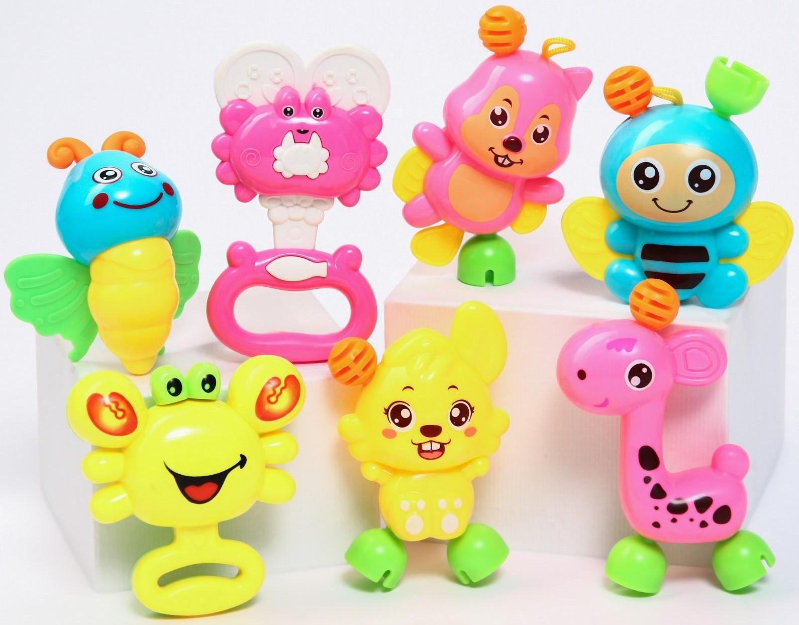 Набор погремушек «Давай играть», 7 игрушек