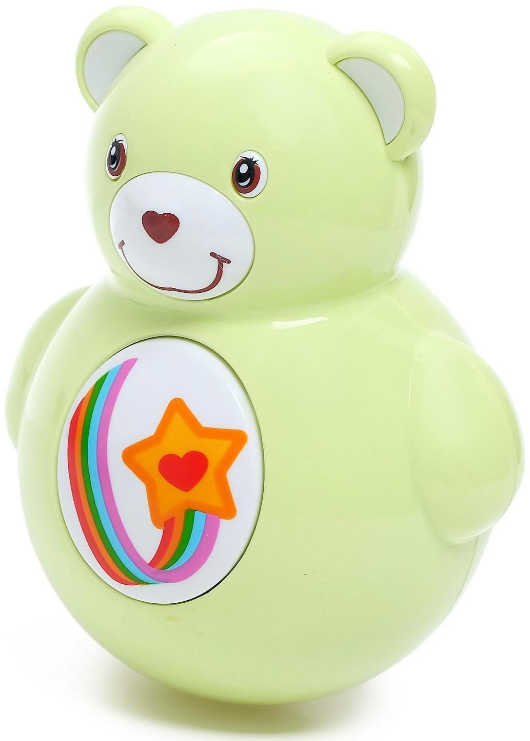 Неваляшка-пищалка «Радужный мишка», МИКС