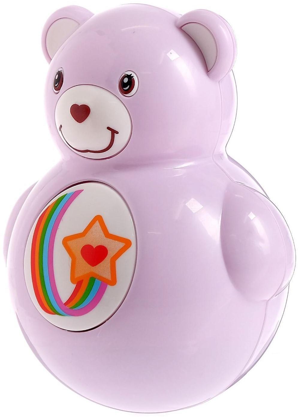 Неваляшка-пищалка «Радужный мишка», МИКС