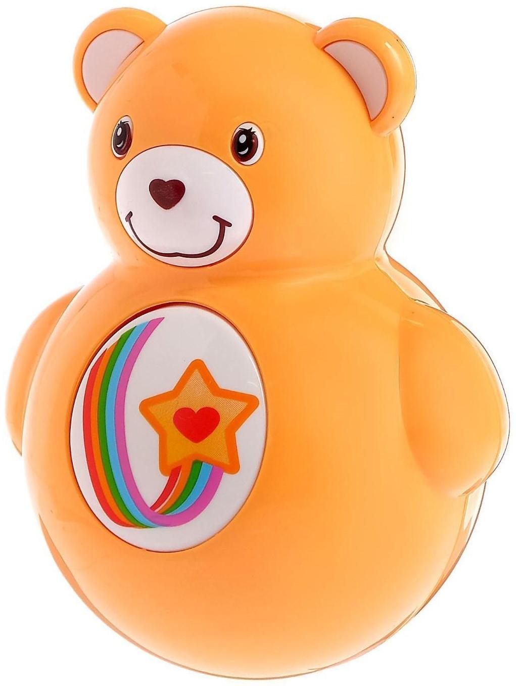 Неваляшка-пищалка «Радужный мишка», МИКС