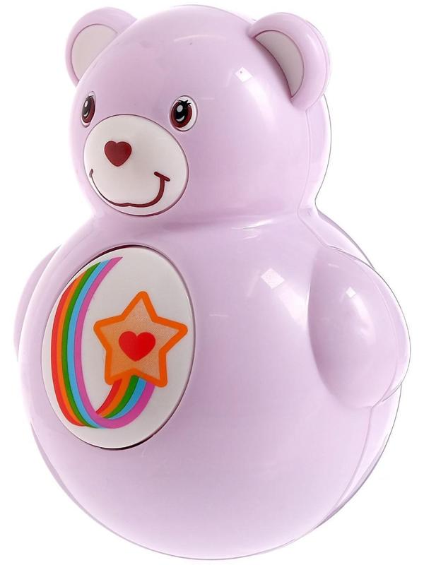 Неваляшка-пищалка «Радужный мишка», МИКС