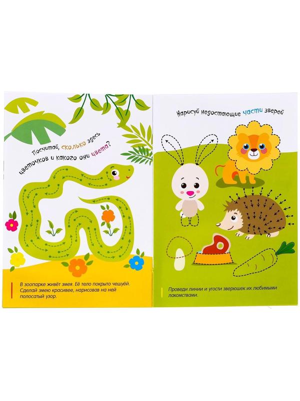 Набор многоразовых книг с маркером «Напиши и сотри. Тренируем мелкую моторику» 2 шт. по 12 стр.