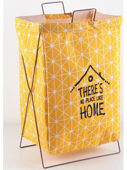 Корзина универсальная складная «Милый дом», 35×28,5×57,5 см, цвет жёлтый