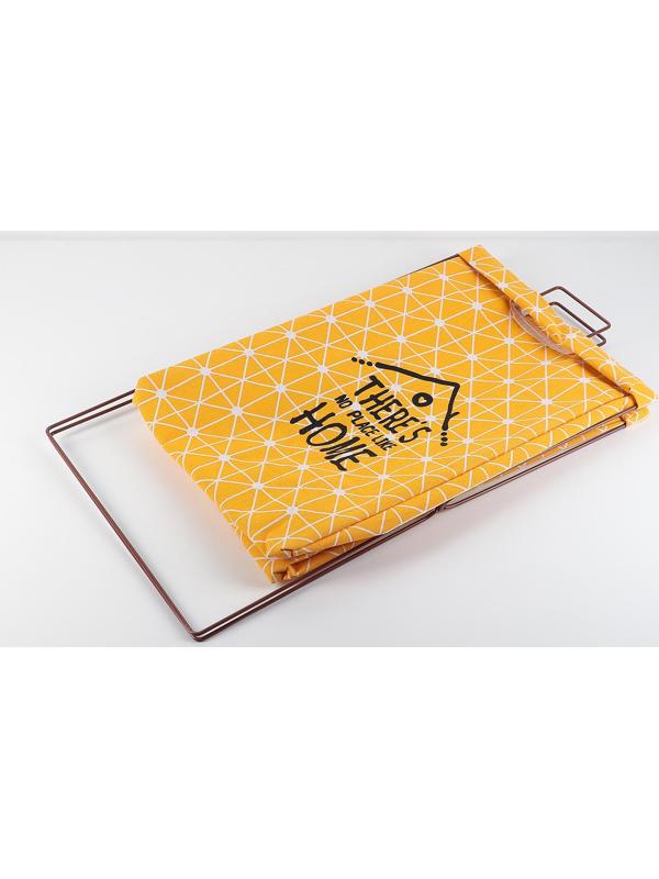 Корзина универсальная складная «Милый дом», 35×28,5×57,5 см, цвет жёлтый