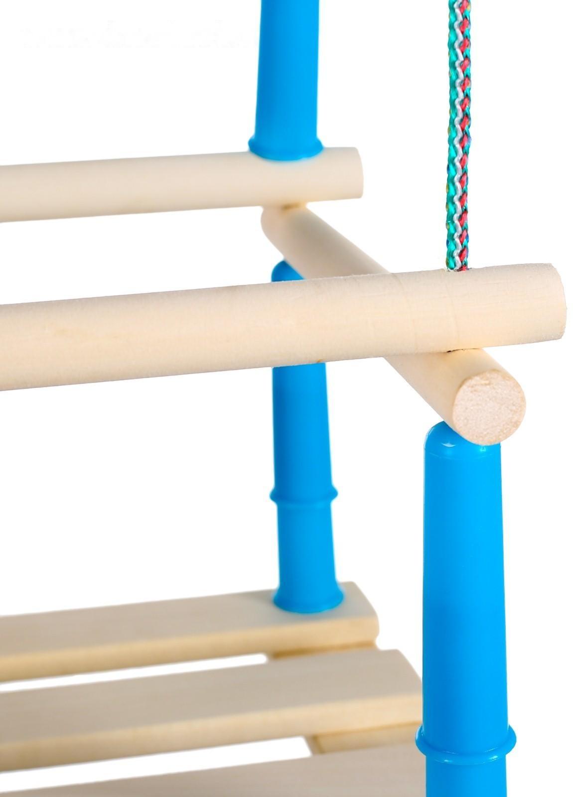 Качели подвесные, деревянные, сиденье 33×22см, МИКС